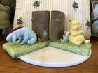 Vintage Disney Winnie the Pooh Piglet Classic Figurine Bookends W. Original Box
