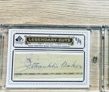 2009 SP Legendary Cuts Legendary Cut Signatures #LC138 Home Run Baker/9 Auto HOF