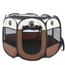 Pet Cat Dog Portable Foldable Cage Exercise  Play Tent Mesh Cover Indoor WT