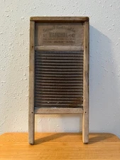 National Washboard Co. #442  Midget Sink Model, 18"H, Wood and Metal