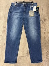 Inseam 27"Democracy Ab-solution Jeans Blue Stretch Mid Rise Comfort Women  s 8,12