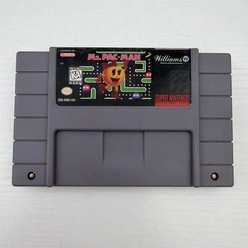 Ms. Pac-Man Super Nintendo Entertainment System 1996 SNES Cartridge Only Tested