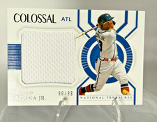 2021 Panini National Treasures - Colossal Materials Ronald Acuña Jr. #CM-RA /99