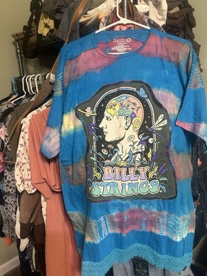 Billy Strings Upcycled Hand Stitched Tshirt Dress Or Tshirt