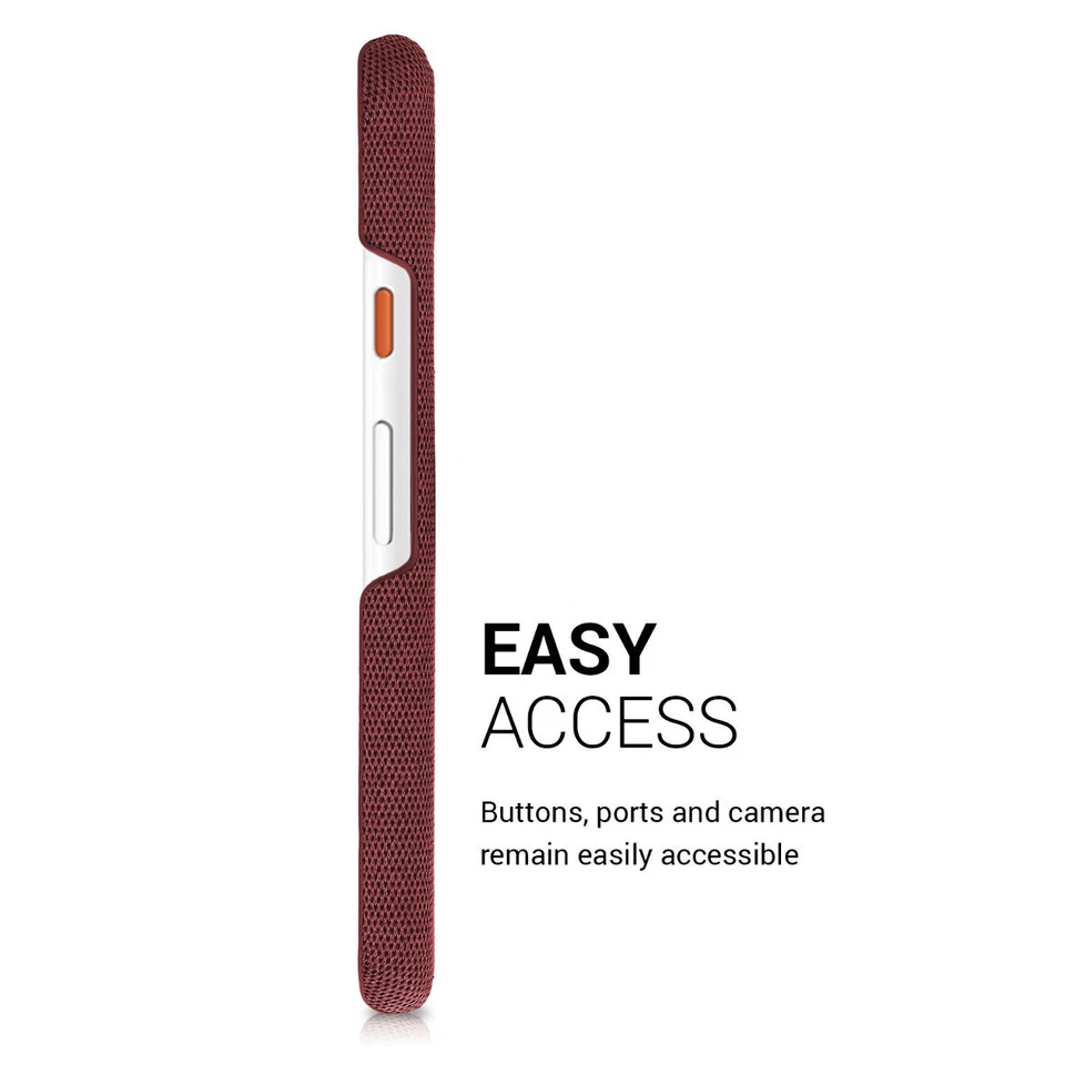 Back Cover Rigida per Google Pixel 4a in plastica e tessuto - Immagine 4 di 4