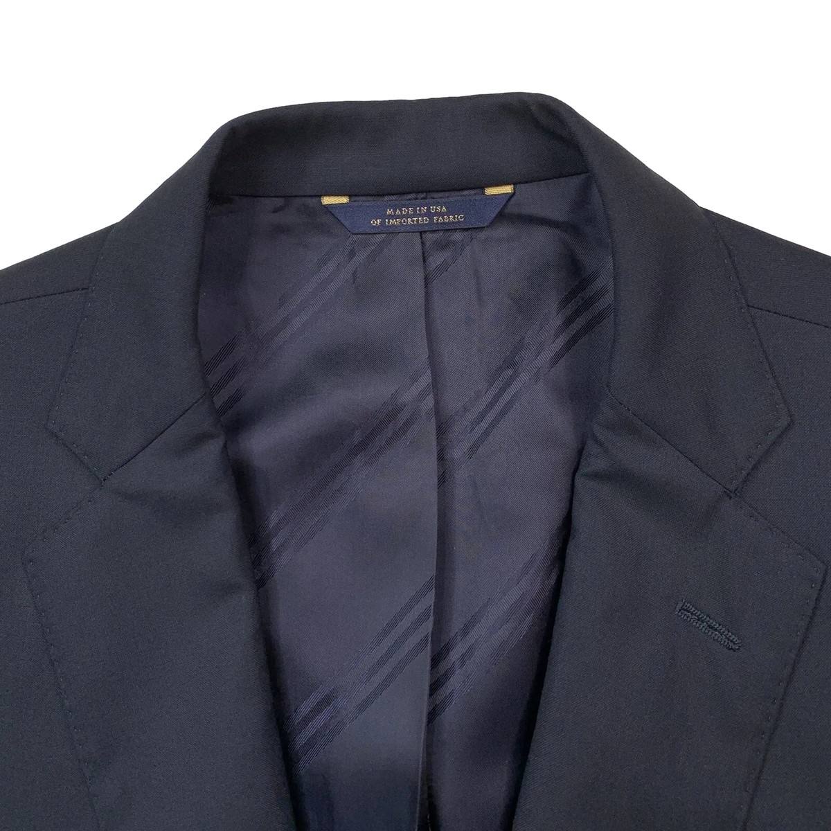 Mens 44 L Brooks Brothers 1818 Madison X Loro Piana Navy