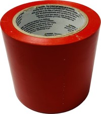11 rollos de cinta de marcado de piso de vinilo duradera Harris General 4"x 108 pies roja 5 mil