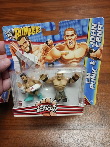 3 WWE RUMBLERS ACTION FIGURES BRODUS CLAY & ALBERTO DEL RIO, JOHN CENA,The Miz, - Picture 5 of 8