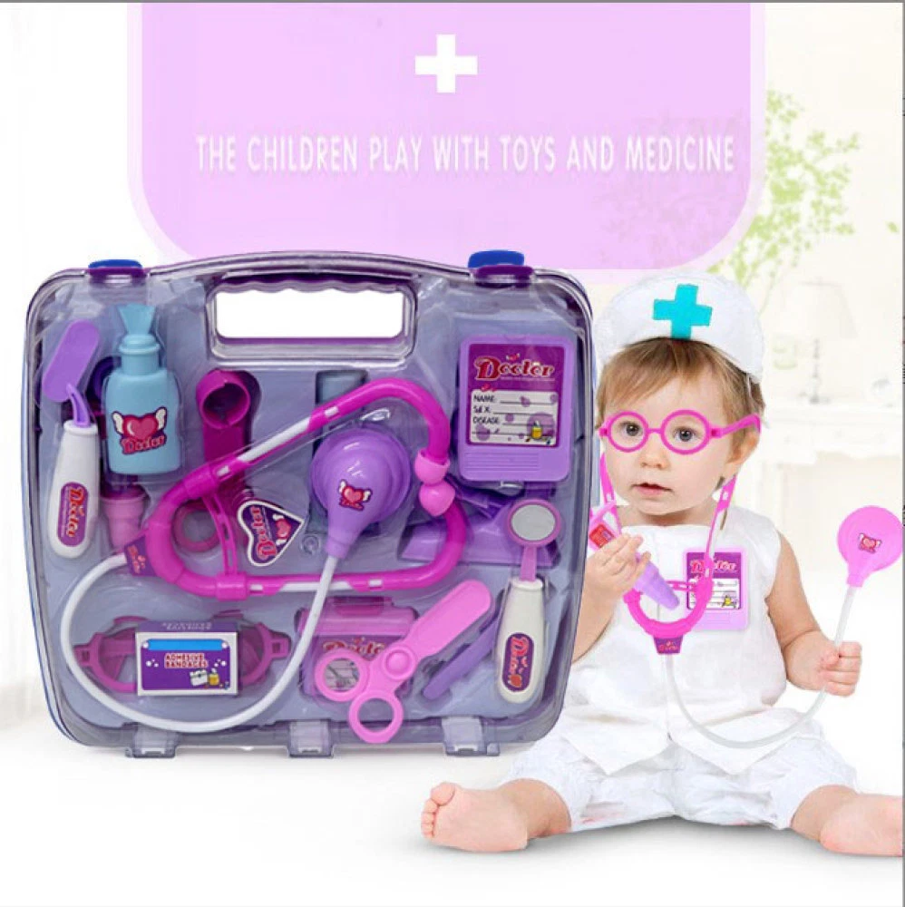 Toy Doctor Kit Kids Pretend Play Medical Set w/ Case Gift for Boys Girls  Age 3+