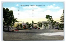 1953 Coronado, CA Postcard-  ORANGE AVENUE San Diego Silver Strand