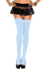 sexy MUSIC LEGS colorful OPAQUE basic THIGH highs STOCKINGS pantyhose OVER knee