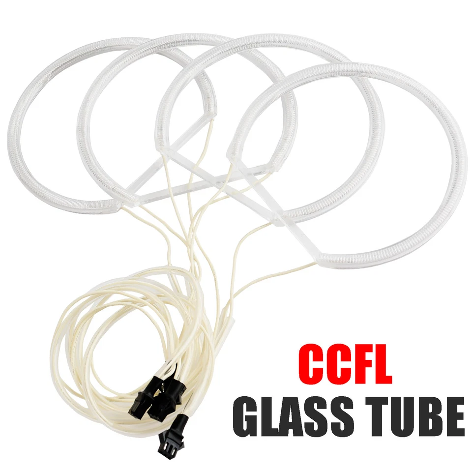 LED Angel Eyes Xenon Standlicht Ringe CCFL Scheinwerfer Für BMW E46 131 146mm. - Bild 3 von 4