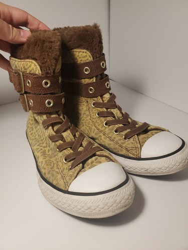 Animal Print Converse High Tops Women's 
