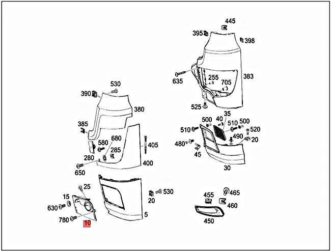 Genuine MERCEDES Molding 9608853974 | eBay 