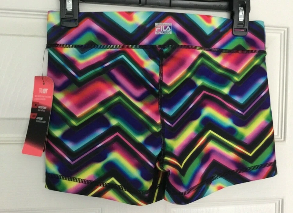 Ladies  Spandex  Running Shorts Size XS  Multi Color  New With Tag - Image 2 of 3