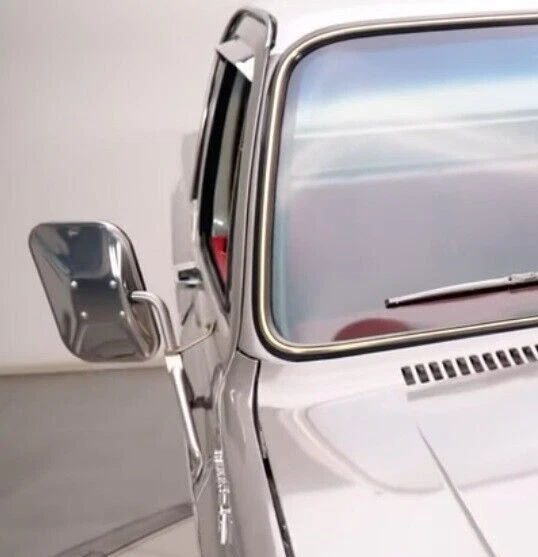 Viseras de ventilación de protección contra la lluvia atornillables de acero inoxidable para Chevy 73-87 de cuerpo cuadrado Foto 3 de 4