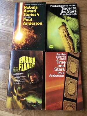 Poul Anderson X 4 Trader To The Stars, Ensign Flandry, Time And Stars, Nebula 4