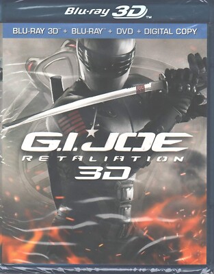 G.I. Joe Retaliation (Blu-ray 3D + DVD + Digital Copy) NEW Sealed, Free Shipping