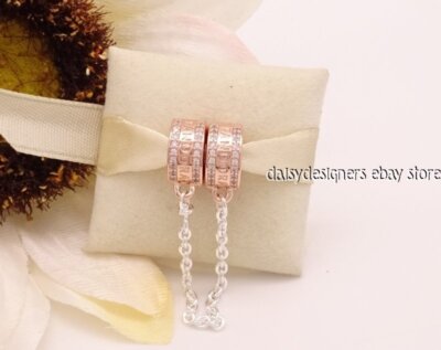 NEW Pandora Rose INSIGNIA SAFETY CHAIN Charm 782057CZ