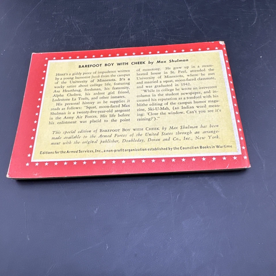 💥 WW2 Armed Services Edition # 657💥 Barefoot Boy With Cheek🦅 COPYRIGHT 1943 - Imagem 3 de 3