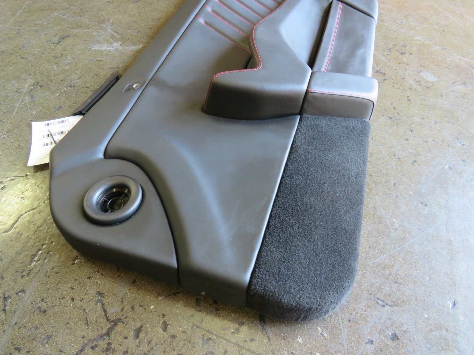 Ferrari 612 Scaglietti, RH, Right, Front Door Trim Panel, Blk/Red Stitch, Used