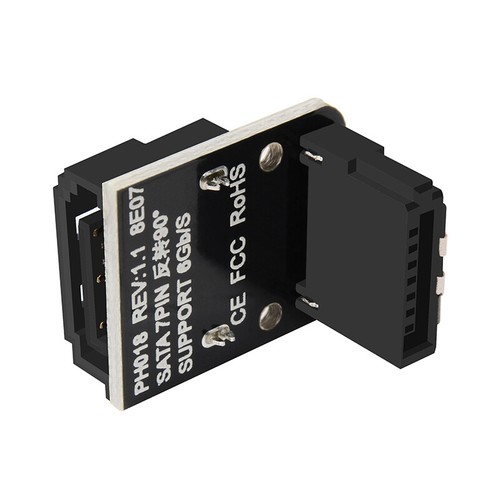 SATA Schnittstelle 7-Pin 90° Festplatte Schnittstelle Lenkung DIY HDD Zubehör - Afbeelding 4 van 6