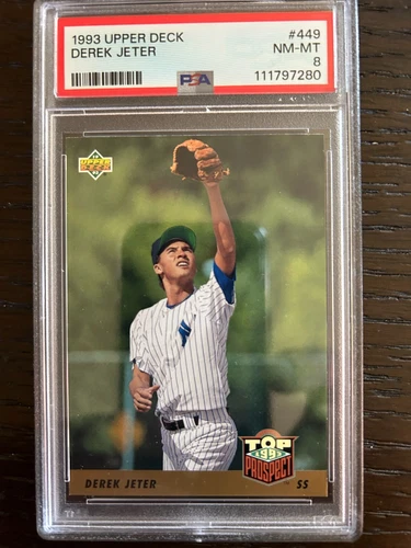 1993 Upper Deck - Derek Jeter #449 - PSA 8 - Rookie Card!