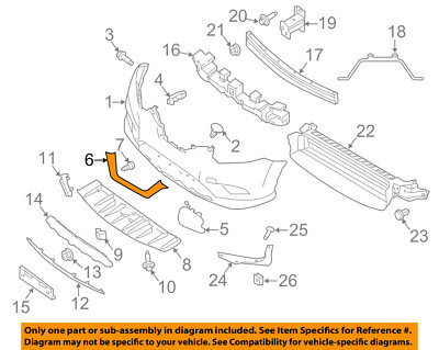NISSAN OEM 2022 Rogue Front Bumper Finish Molding NISSAN OEM 2022 Rogue Front Bumper Finish Molding