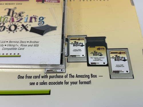 The Amazing Box Embroidery Memory Card Converter USB 3.6.2 & Memory Card Sealed - Picture 12 of 12