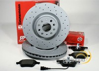 Zimmermann Gelochte Bremsscheiben 345 Mm BeläGe Vorne FüR Audi A3 S3 Quattro