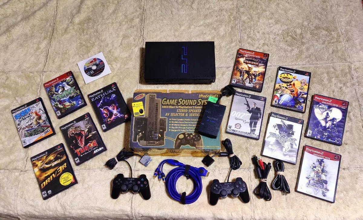 Sony PlayStation 2 PS2 Console TESTED WORKING Official Pad PREMIUM 10 Free  Games