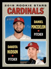 2019 Topps Heritage #96 Rookie Stars D Poncedeleon/Dakota Hudson Cardinals RC