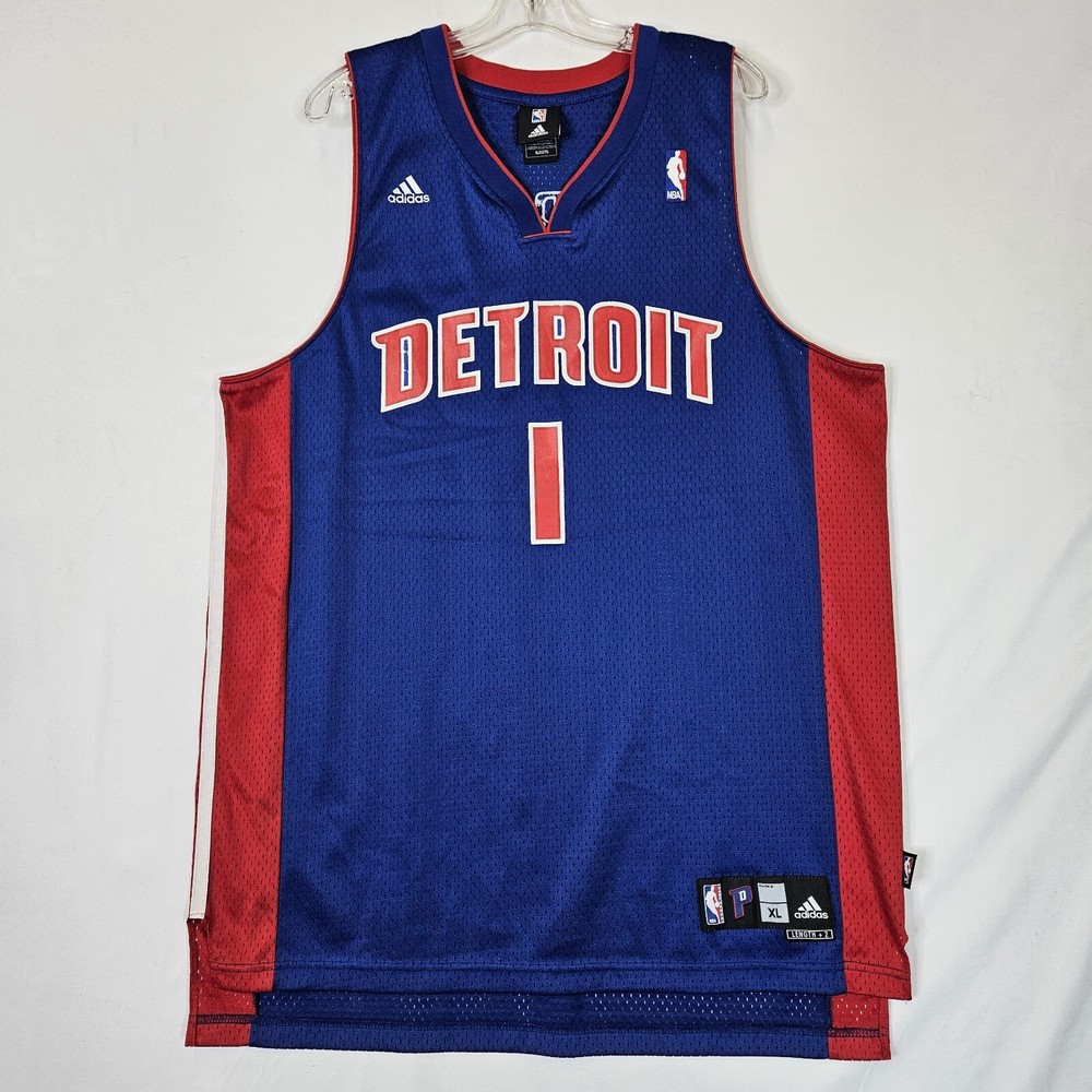 Allen Iverson Detroit Pistons Adidas Jersey Adult Size XL Vintage Y2K 2008 NBA