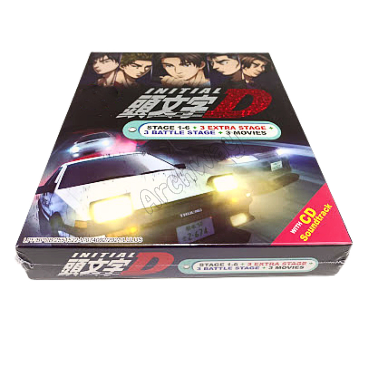 INITIAL D Stage 1-6 + 3 Movies Complete Series DVD English Subtitled Region  Free