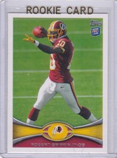 ROBERT GRIFFIN ROOKIE CARD 2012 Topps NFL RC Washington Redskins Baylor Bears