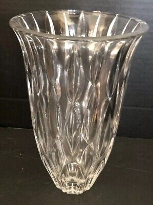 Clear Crystalline Marquis By Waterford Rainfall Vase 9 