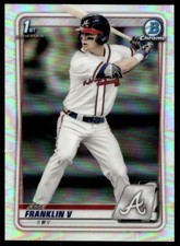 2020 Bowman Chrome Refractor Jesse Franklin V Rookie G7 Atlanta Braves #BD-17