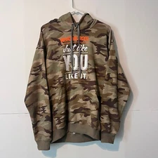 Whataburger Mens Camo Hoodie Size M Multicolor Army Graphic Print Pullover