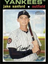 2020 Topps Heritage Minor League Jake Sanford #16 Staten Island Yankees