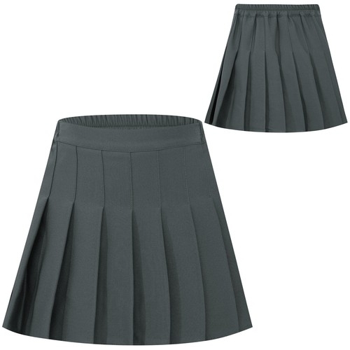 Kids Girls Pleated Skirt Amusement Park A-Line Skirts Picnic Miniskirt Beach - Picture 26 of 60