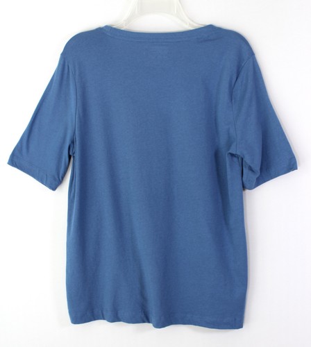 JOCKEY Cotton Sleepwear Pajama Top Size Small Blue Wash Retail $30 - 第 2/2 張圖片