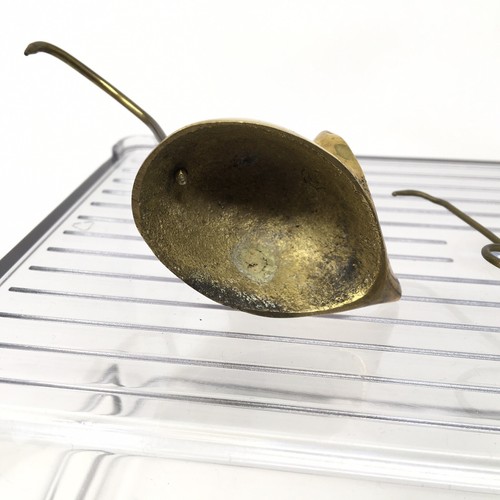 Brass Mice Candle Snuffer Mouse long tails paperweight Ring Holder