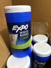 Expo dry erase board cleaning wet WIPES, 50 per container 81850 lot of 6