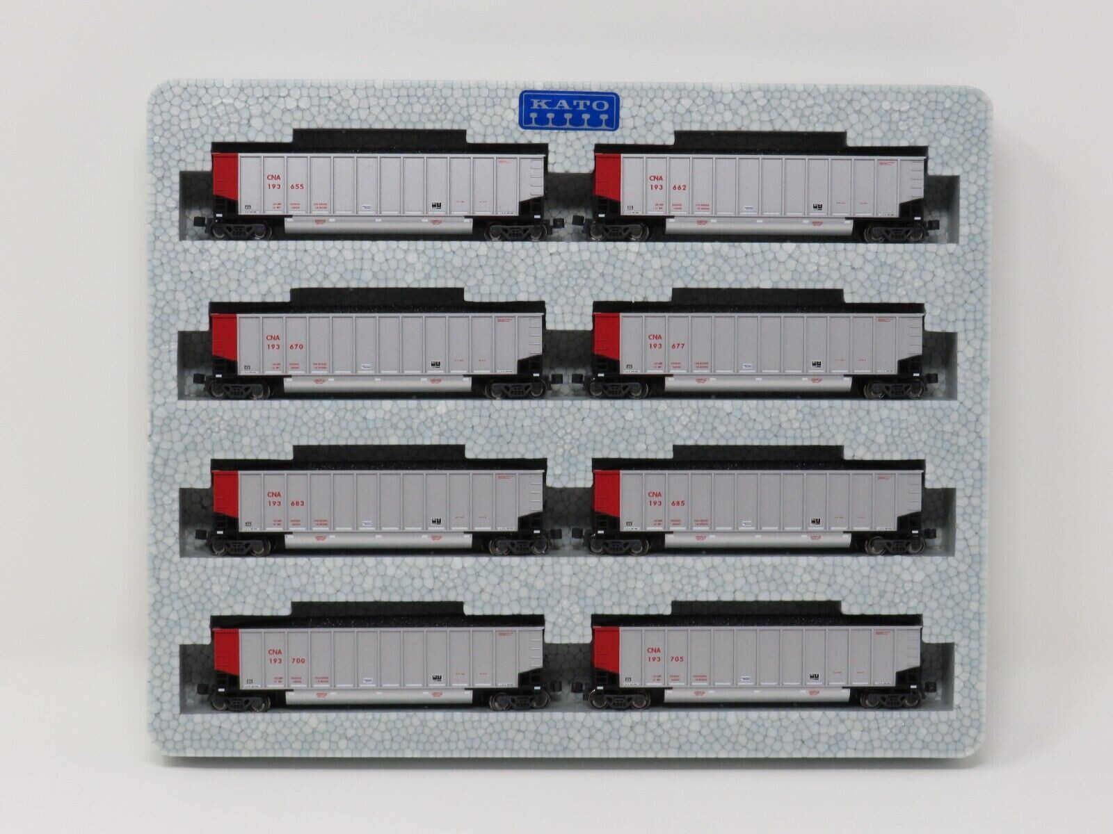 KATO N SCALE Bethgon Coalporter Gondola 8 Car Set CN 1064629 1064629