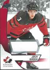  2019-20 Upper Deck Team Canada Juniors JOSH BROOK #32 Jersey