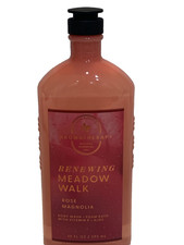 Bath  Body Works Rose Magnolia Renewing Meadow Walk Aromatherapy Body Wash Bath