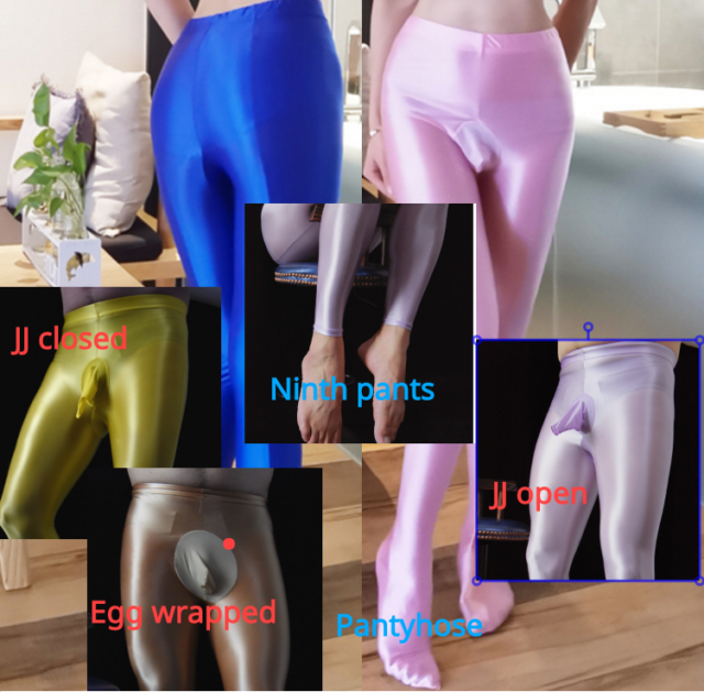 Plus Women Men Sexy Pantyhose Satin Shiny Yoga Tights with JJ Sheath Underwear