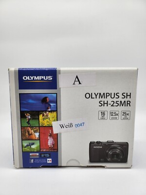 OLYMPUS SH-25MR Digitalkamera - Weiß - Funktionsfähig- Inkl. Zubehörpaket