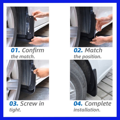 Car Mudguard Splash Guard Fender Mudflap Mud Flaps For BMW X3 2018-2020 - Picture 4 of 4