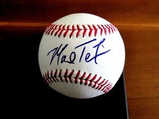 MARK TEIXEIRA 2009 WSC NY YANKEES RANGERS SIGNED AUTO OML BASEBALL JSA BEAUTY